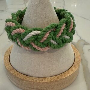 Lilly Pulitzer Greenand Pink Braided Rope Bracelet